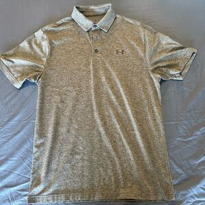 Under Armour Men's Heathered‎ Gray Golf Polo